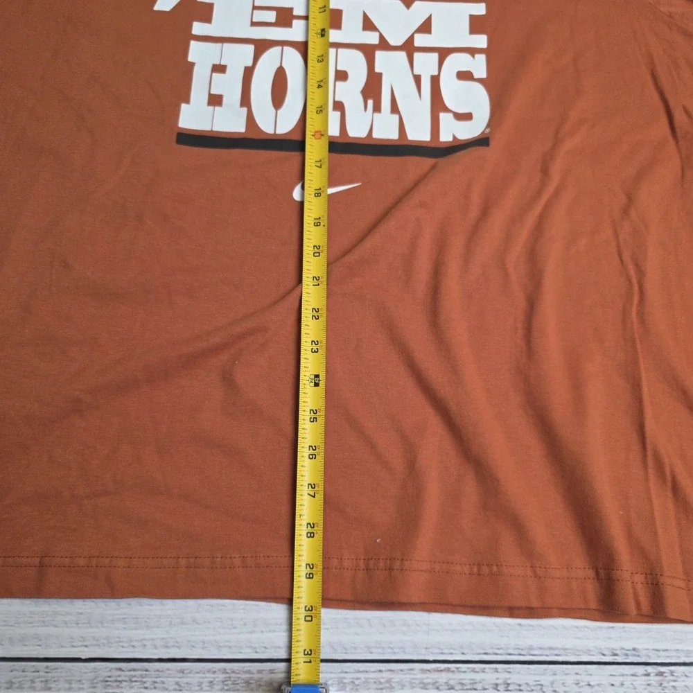 Nike Texas Longhorns Regular Fit‎ Mens XXL Orange T-Shirt Cotton Hook Em Horns